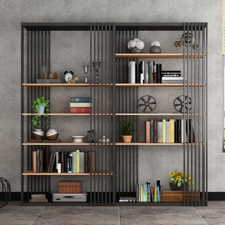 Black Color Modern Style Bookshelf Metal Bookcase for Home Use Clearhalo 'Bookcases' 'furn' 'furn_bookcases' 'Furniture' 'Office Furniture' 1200x1200_23166999-a2cb-4834-81b8-dfffb75d0d4e