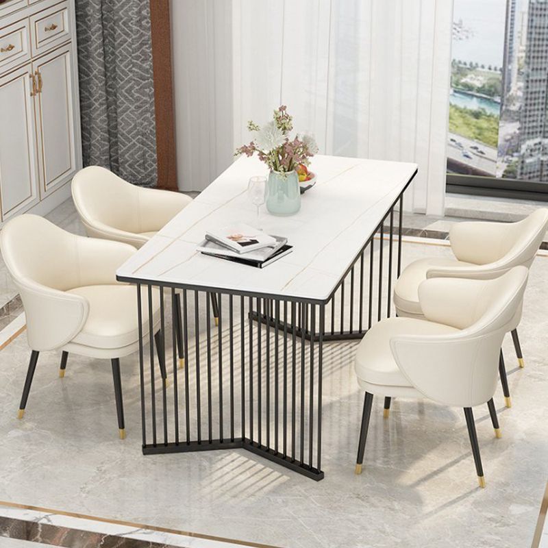 Rectangle Dining Table Traditional Luxury Dining Table with Double Pedestal Base Clearhalo ' dining_table' 'Dining Tables & Seating' 'Dining Tables' 'furn' 'furn_dining_table' 'Furniture' 'furniture_dining_table' 'Kitchen & Dining Furniture' 'kitchen&dining_furn' 'kitchen' 'kitchen_dining_table' 1200x1200_231b33a6-9155-4b0d-b03f-41b5c265928d