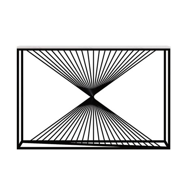 Marble Modern Console Table 11.81-inch Wide Rectangle Accent Table Clearhalo 'Console Tables' 'console_tables' 'Entry & Mudroom Furniture' 'furn' 'furn_console_tables' 'Furniture' 1200x1200_231b68d0-bdcf-488b-bb34-2d18ea227f43