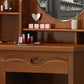 Vanity di trucco in piedi in legno solido Doppio cassetto tradizionale