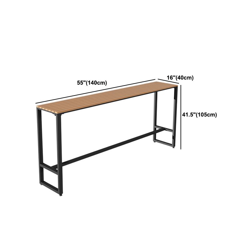 Industrial Bar Table Set 1/2/5 Pcs Rectangular Bar Table and Stools Clearhalo 'Bar Furniture' 'furn' 'furn_home_bar_bar_sets' 'Furniture' 'Home Bars & Bar Sets' 'home_bar_bar_sets' 'Kitchen & Dining Furniture' 1200x1200_232480cf-42c1-4173-97ea-77ec6a1eb93b