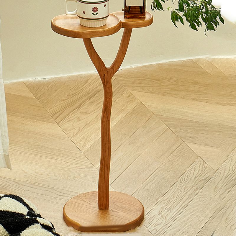 Solid Wood Corner Table Contemporary Side End Table Oval Pedestal Clearhalo 'Coffee & Accent Tables' 'End & Side Tables' 'end_side_tables' 'furn' 'furn_end_side_tables' 'Furniture' 'Living Room Furniture' 1200x1200_2327057f-85f7-468e-8871-97e0aeb01262