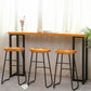 Rectangular Bar Height Table Black Legs and Metal Base Bar Table for Living Room Clearhalo 'Bar Furniture' 'Bar Tables' 'bar_tables' 'furn' 'furn_bar_tables' 'Furniture' 'Kitchen & Dining Furniture' 1200x1200_232746ed-0a04-4c8a-9b03-dfa9181f151e