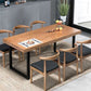 Industrial 1/2/5/7 Pieces Rectangle Dining Set Solid Wood Dining Table with Chairs Clearhalo 'Dining Room Sets' 'Dining Tables & Seating' 'dining_room_set' 'furn' 'furn_dining_room_set' 'Furniture' 'furniture_dining_room_set' 'Kitchen & Dining Furniture' 'kitchen&dining_furn' 'kitchen' 1200x1200_23287451-f736-44ae-a215-8f3301df83b1