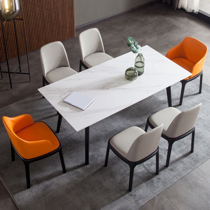 Modern Style Home Dining Side Chair Wood Parsons Armless Chair Clearhalo 'Dining Chairs' 'Dining Tables & Seating' 'dining_chair' 'furn' 'furn_dining_chair' 'Furniture' 'Kitchen & Dining Furniture' 1200x1200_232cfe04-91ef-4518-ac60-ba2bbea0d736