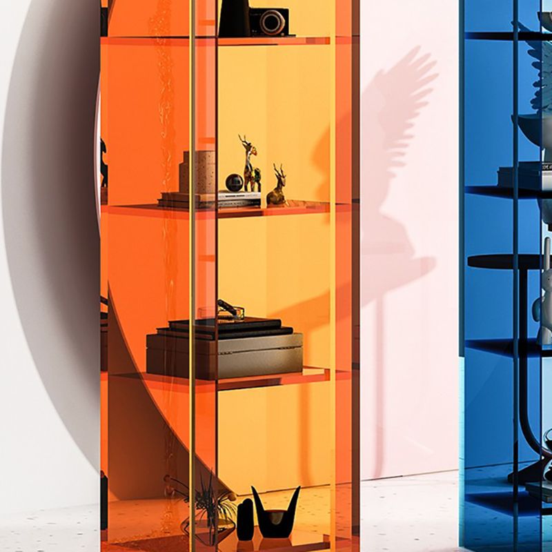 9.84"W Bookshelf Acrylic Glam Style Closed Back Bookcase for Office and Study Room Clearhalo 'Bookcases' 'furn' 'furn_bookcases' 'Furniture' 'furniture_bookcases' 'kitchen' 'kitchen_bookcases' 'Living Room Furniture' 'Office Furniture' 1200x1200_232de99f-ee37-4b0a-b2e3-545a7f76a842