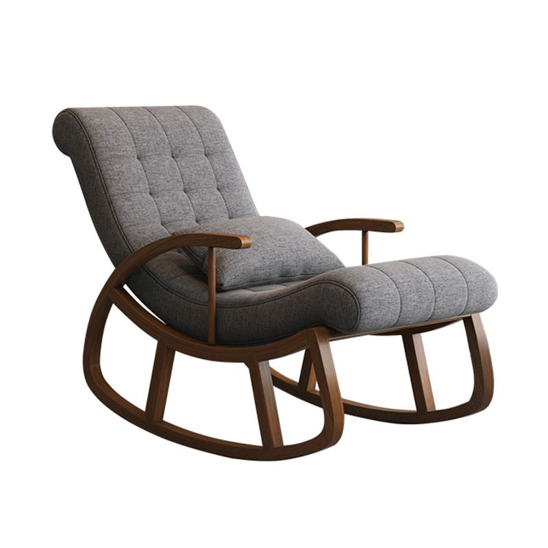 25.59"Wide Accent Chair Cotton Blend Lounge Chair with Sled Base Clearhalo 'Accent Chairs' 'accent_chairs' 'Chairs & Seating' 'furn' 'furn_accent_chairs' 'Furniture' 'Living Room Furniture' 1200x1200_232e021e-766f-4847-ab8e-c0c97ccabea1