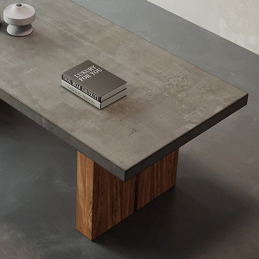 モダンな1/5ピースダイニングセット長方形の松の木材ダイニングテーブルリビングルーム