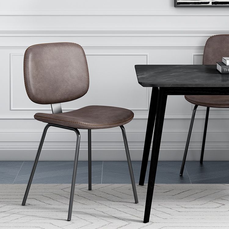 Industrial Metal Dining Room Chairs Open Back Dining Side Armless Dining Chairs Clearhalo ' kitchen&dining_furn' 'Dining Chairs' 'Dining Tables & Seating' 'dining_chair' 'furn' 'furn_dining_chair' 'Furniture' 'furniture_dining_chair' 'Kitchen & Dining Furniture' 'kitchen' 1200x1200_233350c6-df7c-4b35-bcde-1c14a4414fb8