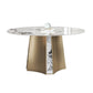Modern Dining Sintered Stone Table Dining Round Table with Metal Legs for Home Use Clearhalo 'Dining Tables & Seating' 'Dining Tables' 'dining_table' 'furn' 'furn_dining_table' 'Furniture' 'Kitchen & Dining Furniture' 1200x1200_2334cf1b-4cc0-4953-a166-cd21eb27d65b