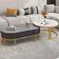 Glam Nesting Coffee Table Set Frame Round Slate Coffee Table with Drawer Clearhalo 'Coffee & Accent Tables' 'Coffee Tables' 'coffee_tables' 'furn' 'furn_coffee_tables' 'Furniture' 'Living Room Furniture' 1200x1200_2334e3b0-2907-472b-acb3-da9d796ac098
