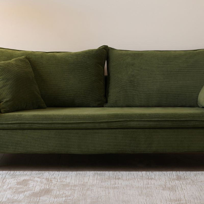 Sewn Pillow Back Sofa Scratch Resistant Living Room Seating with Arm