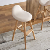 Ash Solid Wood Frame Armless Bar Stool Indoor Upholstered Bar Stool Clearhalo 'Bar Furniture' 'Bar Stools' 'bar_stools' 'furn' 'furn_bar_stools' 'Furniture' 'Kitchen & Dining Furniture' 1200x1200_233d2c09-bbc8-4f4e-a284-45895ac27f75