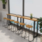 Solid Wood Bar Table Industrial Bar Dining Table with 3 Legs in Black Clearhalo 'Bar Furniture' 'Bar Tables' 'bar_tables' 'furn' 'furn_bar_tables' 'Furniture' 'furniture_bar_tables' 'Kitchen & Dining Furniture' 1200x1200_233d9122-0241-475f-9928-b367699efbfe
