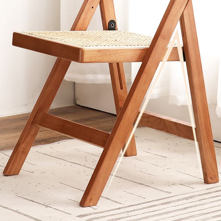 Contemporary Style Folding Side Chair Armless Open Back Chairs with Wooden Legs Clearhalo ' kitchen&dining_furn' 'Dining Chairs' 'Dining Tables & Seating' 'dining_chair' 'furn' 'furn_dining_chair' 'Furniture' 'furniture_dining_chair' 'Kitchen & Dining Furniture' 'kitchen' 1200x1200_233d9385-784e-4e6d-9e4f-e0830b124180