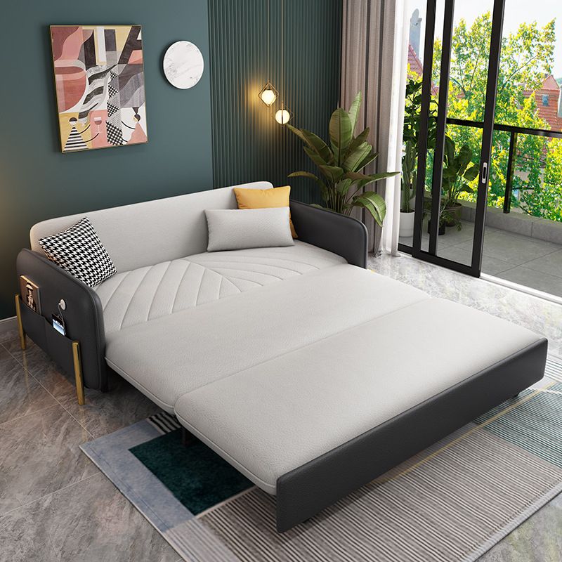 Divano divano in stile glam divano a braccio quadrato, 31,49 "di larghezza con deposito