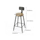 Armless Dining Stool Contemporary Bar Stool with Black Metal Base Clearhalo 'Bar Furniture' 'Bar Stools' 'bar_stools' 'furn' 'furn_bar_stools' 'Furniture' 'Kitchen & Dining Furniture' 1200x1200_2340f346-eb85-40fb-88fb-00718a5dc865