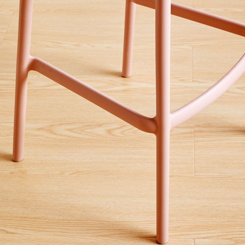 Scandinavian Stackable Milk Tea Shop Stool Matte Finish Plastic Barstool Clearhalo 'Bar Furniture' 'Bar Stools' 'bar_stools' 'furn' 'furn_bar_stools' 'Furniture' 'furniture_bar_stools' 'Kitchen & Dining Furniture' 1200x1200_2342c425-ae8e-4b77-98ed-f06a0c27dda6