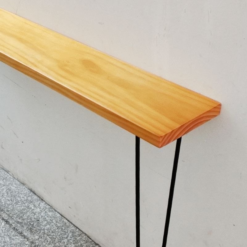 Tabella della console contemporanea pino tavolo da console rettangolo in legno massiccio