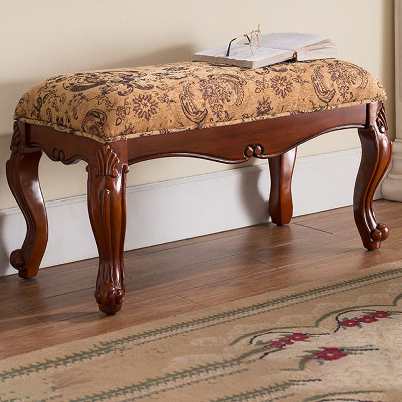 Rectangle 15.7" Wide Entryway Bench Traditional Upholstered Seating Bench with Cushioned Clearhalo 'Benches' 'Chairs & Seating' 'furn' 'furn_benches' 'Furniture' 'Living Room Furniture' 1200x1200_23470f07-b60c-49bf-bf36-7cf7d065ad09