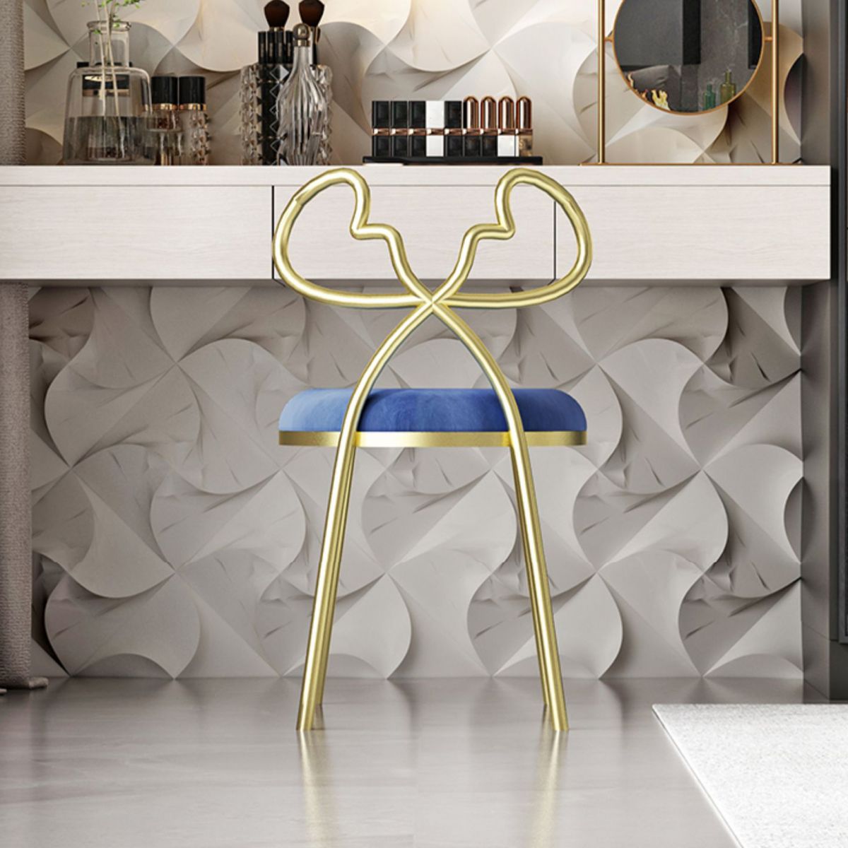 Silla lateral de comedor de tela Sillas de comedor abiertas de diseño nórdico