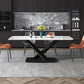 Metal Modern Rectangular Dining Table Sintered Stone Table for Dining Room Clearhalo ' dining_table' 'Dining Tables & Seating' 'Dining Tables' 'Furniture' 'furniture_dining_table' 'Kitchen & Dining Furniture' 'kitchen&dining_furn' 'kitchen' 'kitchen_dining_table' 1200x1200_234938b2-4d20-4b14-a529-2cc25df2d1a2