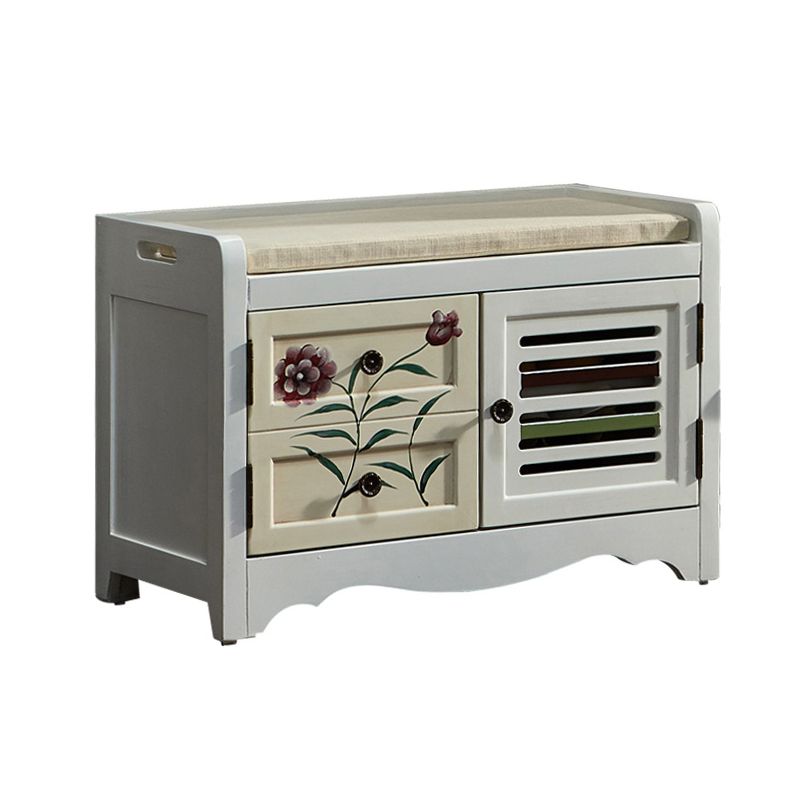 Mid-Century Modern Chest Wood Handcrafted Side Cabinet With Doors