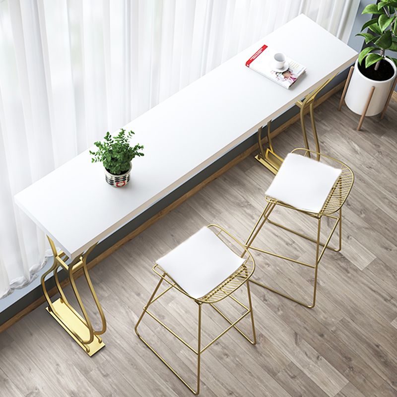 Tavolo da bar del patio a doppio piedistallo contemporaneo tavolo da barra in legno massiccio