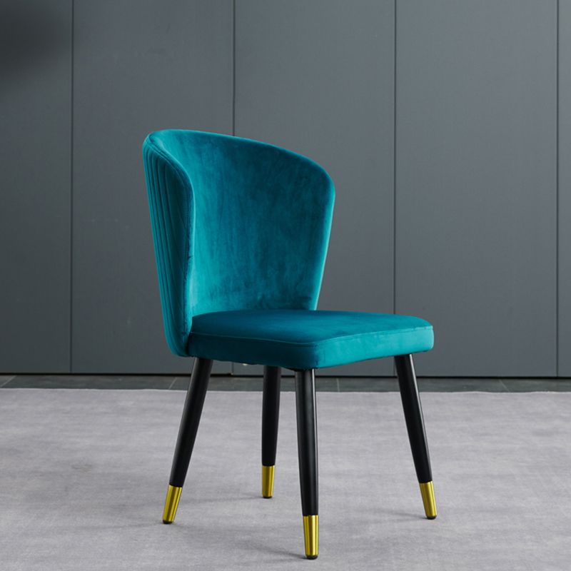 Glam Wood Dining Room Chairs Velvet Dining Armless Chairs for Home Use (Set of 2) Clearhalo ' kitchen&dining_furn' 'Dining Chairs' 'Dining Tables & Seating' 'dining_chair' 'furn' 'furn_dining_chair' 'Furniture' 'furniture_dining_chair' 'Kitchen & Dining Furniture' 'kitchen' 1200x1200_234bc64e-542b-460b-a8e4-3a69ffe5f3d1