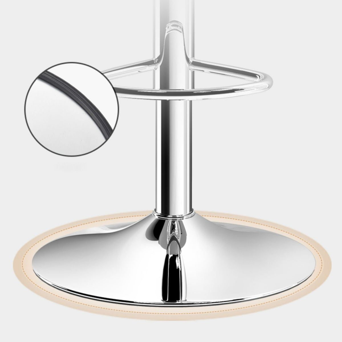 Indoor Swivel Bar Stools Folding with Metal Legs Counter Stool Clearhalo 'Bar Furniture' 'Bar Stools' 'bar_stools' 'furn' 'furn_bar_stools' 'Furniture' 'Kitchen & Dining Furniture' 1200x1200_234d6f64-4dc3-49f8-938e-8adf2cb5ba6a