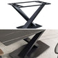 Modern Style Dining Table Rectangle Sintered Stone Dining Table with Black Frame for Home Use Clearhalo ' dining_table' 'Dining Tables & Seating' 'Dining Tables' 'furn' 'furn_dining_table' 'Furniture' 'furniture_dining_table' 'Kitchen & Dining Furniture' 'kitchen&dining_furn' 'kitchen' 'kitchen_dining_table' 1200x1200_234db9ac-37b4-43ea-b3be-9ae39d2e64d4