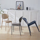 Scandinavian Plastic Restaurant Side Chair Open Back Matte Finish Dining Chair Clearhalo ' kitchen&dining_furn' 'Dining Chairs' 'Dining Tables & Seating' 'dining_chair' 'furn' 'furn_dining_chair' 'Furniture' 'furniture_dining_chair' 'Kitchen & Dining Furniture' 'kitchen' 1200x1200_234ea9c1-2cc6-4bbe-bdc5-9ded3afa43a1