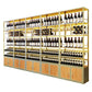 Modern Floor Wine Bottle & Glass Rack Metal Stackable Wine Rack