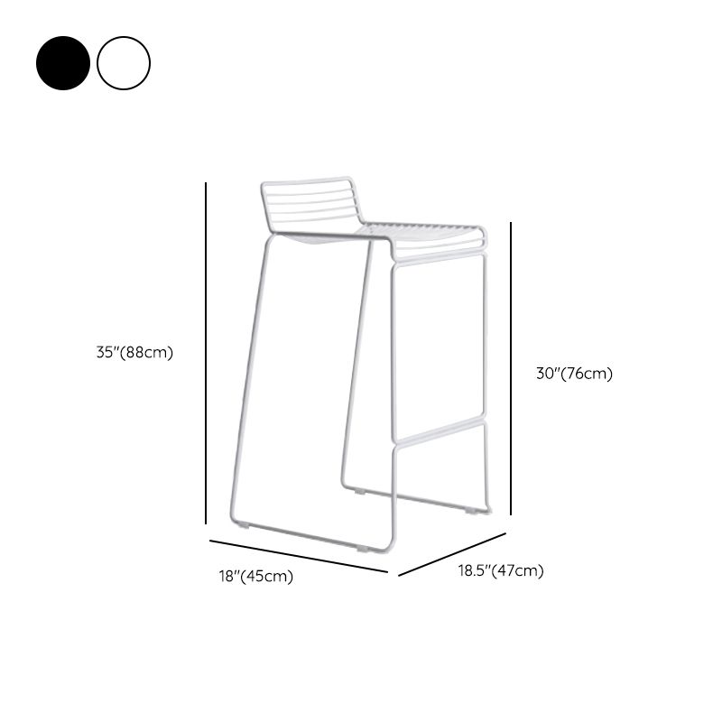 Sgabello da bar senza braccioli Sgabello da bar industriale in acciaio ad altezza per soggiorno