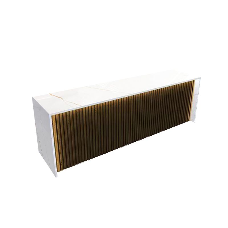 Moderne stenen rechthoekige bartafel, opbergbare tafel voor melktheewinkel