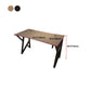 Industriële houten computer bureau slaapkamer bureau met metalen benen