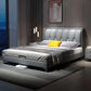 Modern Wingback Bed with Wingback Headboard and Metal Legs Bed