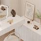 Scrivania per vanity per trucco a specchio illuminato in tavolo da toeletta per vanità in legno per camera da letto