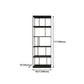 4-Shelf Black Etagere Bookshelf Contemporary Open Iron Frame and Shelf Clearhalo 'Bookcases' 'furn' 'furn_bookcases' 'Furniture' 'furniture_bookcases' 'kitchen' 'kitchen_bookcases' 'Living Room Furniture' 'Office Furniture' 1200x1200_23586ef1-fdde-4176-9d84-33898334f9bd