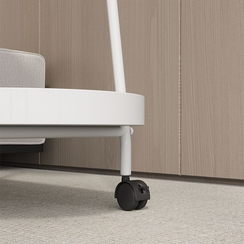 25.19" Tall 4 Legs Side Table with Metal Shelves Oval End Table Stand Clearhalo 'Coffee & Accent Tables' 'End & Side Tables' 'end_side_tables' 'furn' 'furn_end_side_tables' 'Furniture' 'Living Room Furniture' 1200x1200_23593cd5-2427-424f-ad30-b40760c59b17