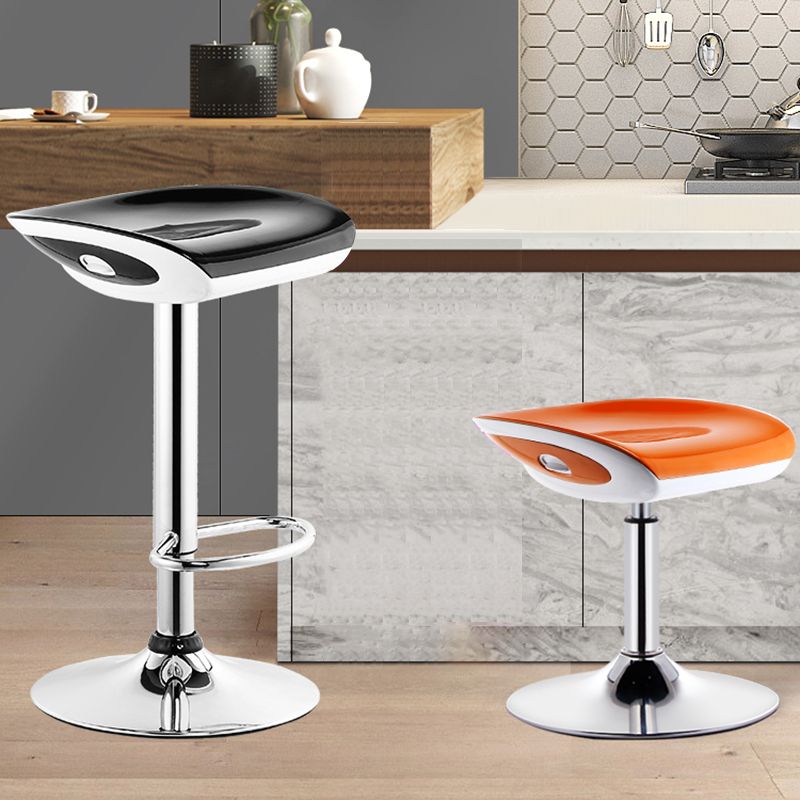 Industrial Style Bar-stool with Adjustable Height Metal Leg for Counter Restaurant,1 Piece Clearhalo 'Bar Furniture' 'Bar Stools' 'bar_stools' 'furniture_bar_stools' 'Kitchen & Dining Furniture' 'kitchen&dining_furn' 'kitchen' 'kitchen_furn' Furniture' 1200x1200_2359b3fe-6740-4c42-ab1b-5b4daff6f1fb