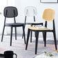 Sedia da pranzo in plastica in plastica aperta in stile contemporaneo per sala da pranzo