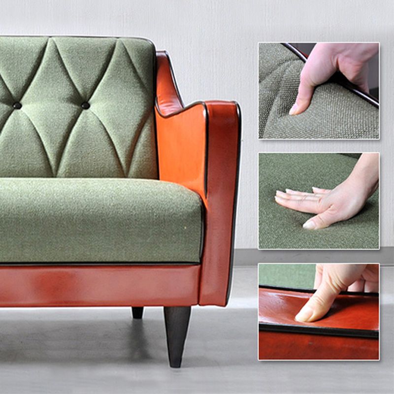 Divano resistente alle macchie con pista piena di barattoli a back-back glam.