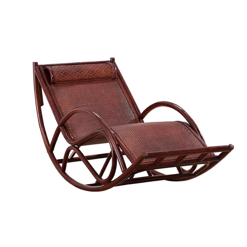 Chaise d'accentuation à bascule traditionnelle en métal chaise à bascule de broche allongée 27,6 "de large