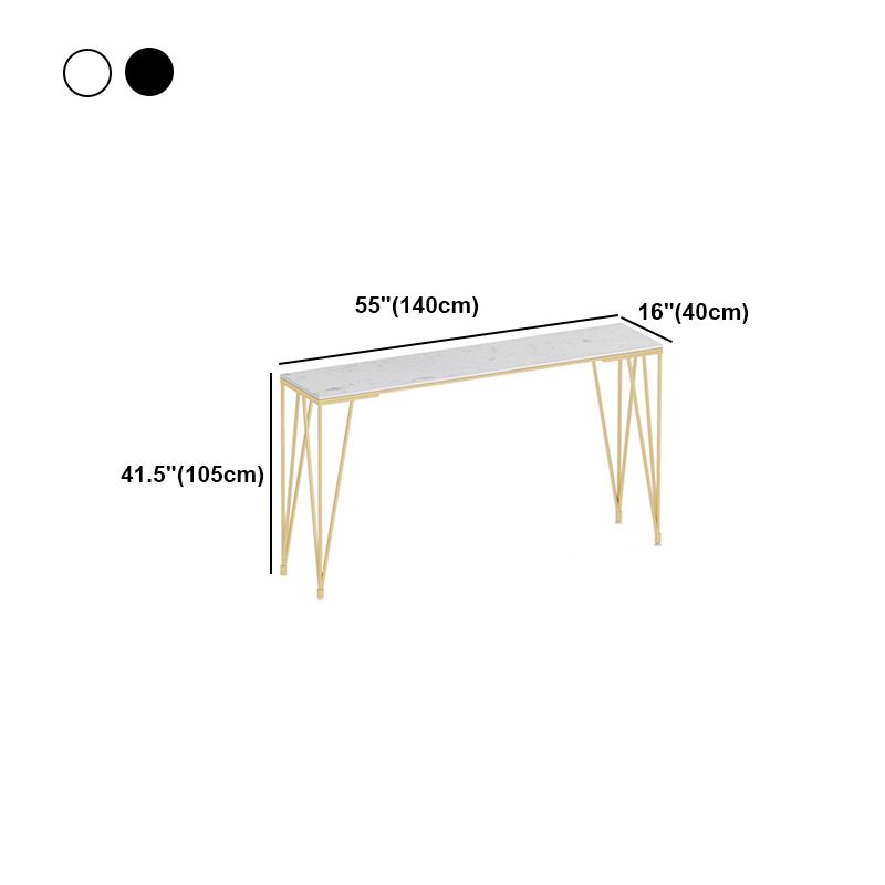 White and Black Glam Style Bar Table in Gold Metal Foot and Marble Milk Tea Shop Table Clearhalo 'Bar Furniture' 'Bar Tables' 'bar_tables' 'furn' 'furn_bar_tables' 'Furniture' 'furniture_bar_tables' 'Kitchen & Dining Furniture' 'kitchen&dining_furn' 'kitchen' 1200x1200_235cc72b-b8eb-4494-a65e-1b9d2d4631bf