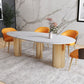 Luxury Sintered Stone Top Dining Table Oval Table with 3 Legs for Restaurant Clearhalo ' dining_table' 'Dining Tables & Seating' 'Dining Tables' 'furn' 'furn_dining_table' 'Furniture' 'furniture_dining_table' 'Kitchen & Dining Furniture' 'kitchen&dining_furn' 'kitchen' 'kitchen_dining_table' 1200x1200_235e70ea-0aad-4170-908a-2b7c4562c548