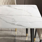 Modern Dining Rectangle Table Sintered Stone Table with Metal Legs for Kitchen Clearhalo 'Dining Tables & Seating' 'Dining Tables' 'dining_table' 'furn' 'furn_dining_table' 'Furniture' 'Kitchen & Dining Furniture' 1200x1200_235e94a3-7c10-4e6c-939a-c0d99b6cb41a