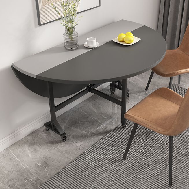 47'' Foldable Artificial Wooden Dining Table Extendable Round Table with Trestle Base Clearhalo ' dining_table' 'Dining Tables & Seating' 'Dining Tables' 'furn' 'furn_dining_table' 'Furniture' 'furniture_dining_table' 'Kitchen & Dining Furniture' 'kitchen&dining_furn' 'kitchen' 'kitchen_dining_table' 1200x1200_235ea74a-ff7b-440e-b08c-c678e840da6c