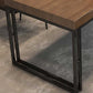 Industrial Style Solid Wood Dinner Table Brown Rectangle Table with Sled Base for Dinning Room Clearhalo ' dining_table' 'Dining Tables & Seating' 'Dining Tables' 'furn' 'furn_dining_table' 'Furniture' 'furniture_dining_table' 'Kitchen & Dining Furniture' 'kitchen&dining_furn' 'kitchen' 'kitchen_dining_table' 1200x1200_235f134c-0986-4602-9246-71c46f736de5
