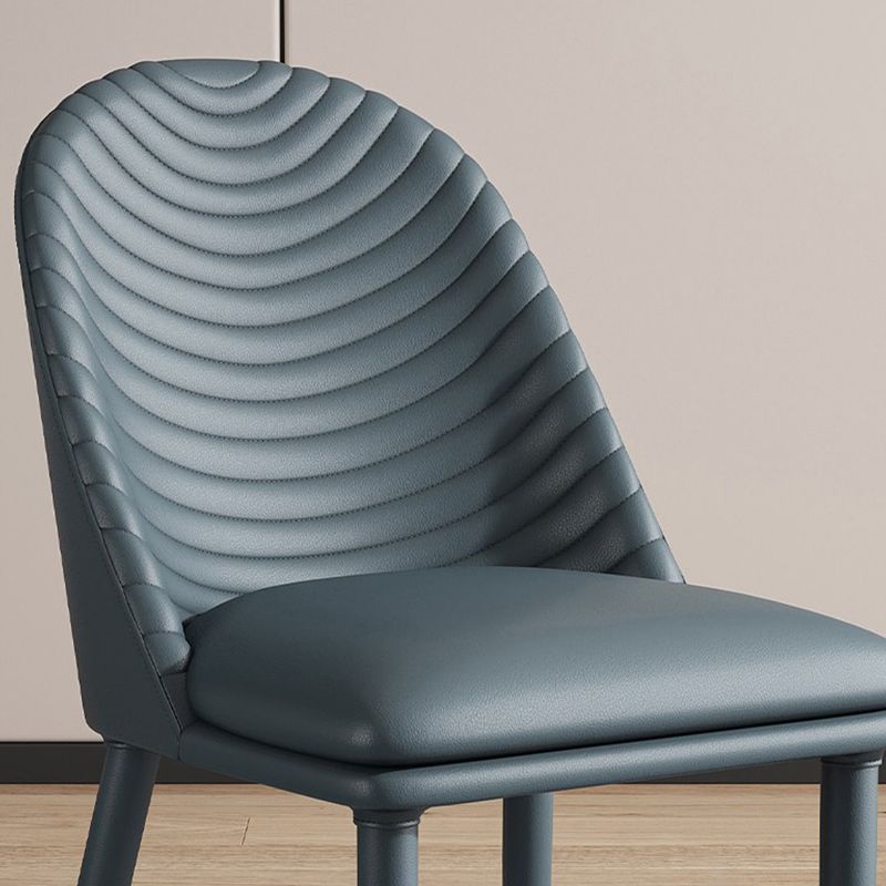 Minimalist Style Solid Back Armless Dining Chairs Leather Dining Chairs Clearhalo 'Dining Chairs' 'Dining Tables & Seating' 'dining_chair' 'furn' 'furn_dining_chair' 'Furniture' 'Kitchen & Dining Furniture' 1200x1200_235f43ec-abcf-48a6-bb00-d15980f52163